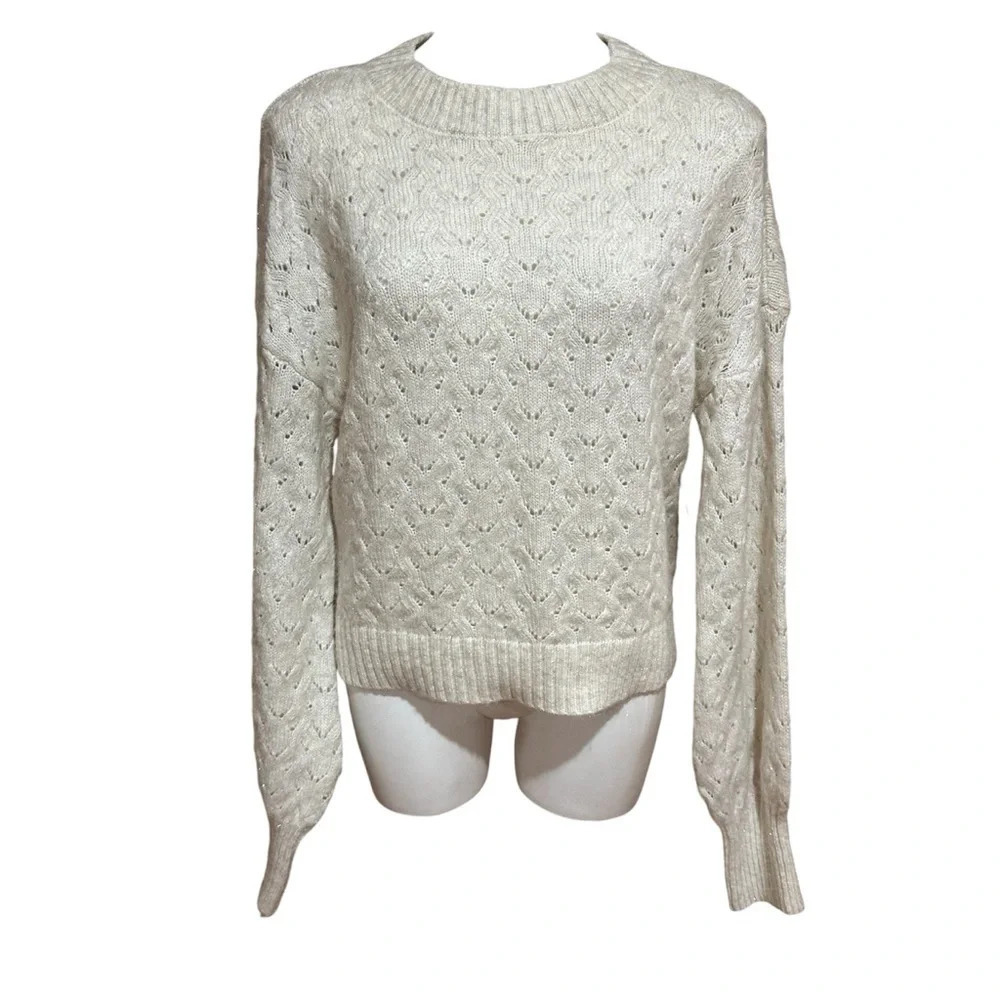 Sugar Moon white Whisper white women sweater